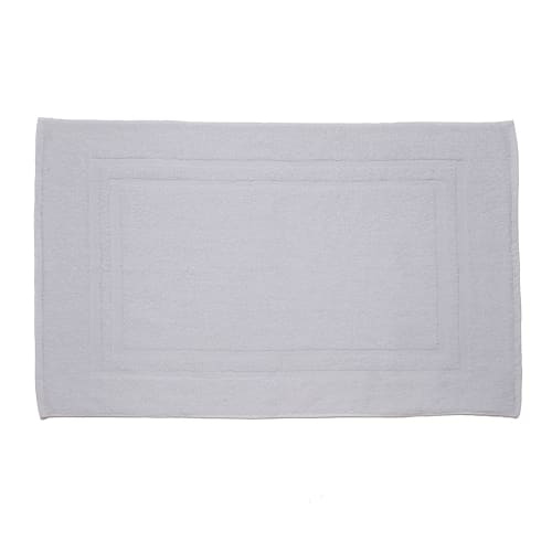 Sovereign Bath Mat, Blended Double Frame Border, 20x34, 10.0 lbs/dz, White